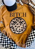 B*tch Smiley Sweatshirt/Tee