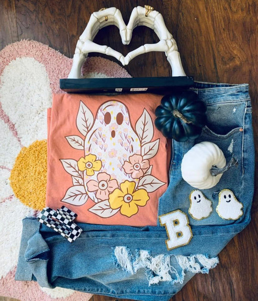 Floral Ghostie Tee