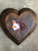 Cattle Pink Tooled Cowhide Keychains
