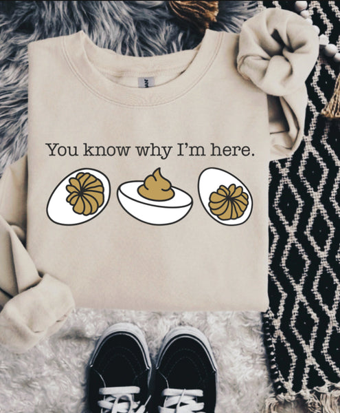 You Know Why I’m Here Sweatshirt