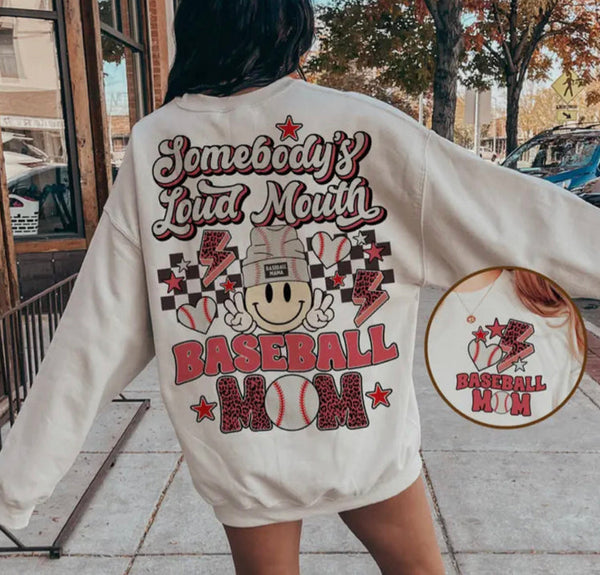 Somebody's Loud Mouth Baseball Mom Tee