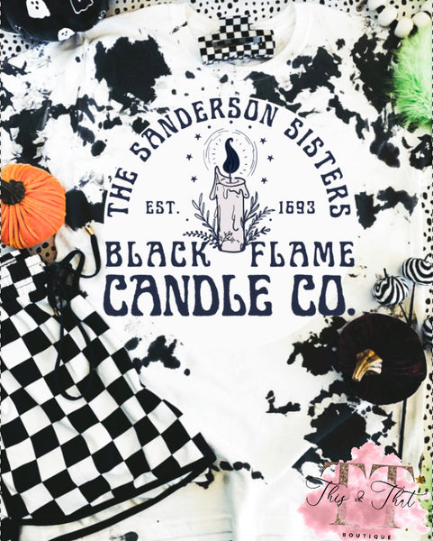 Sanderson Sisters Black Flame Candle Tee