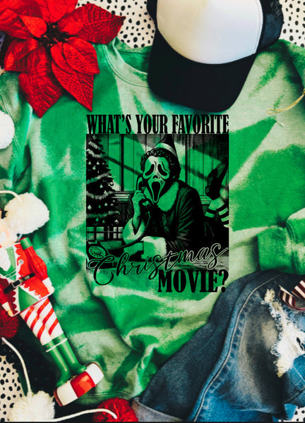 What’s Your Favorite Christmas Movie Ghost Style Sweatshirt