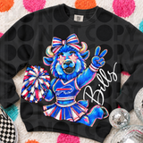 Delulu Rocking Cheer Mascots Tee/Sweatshirt