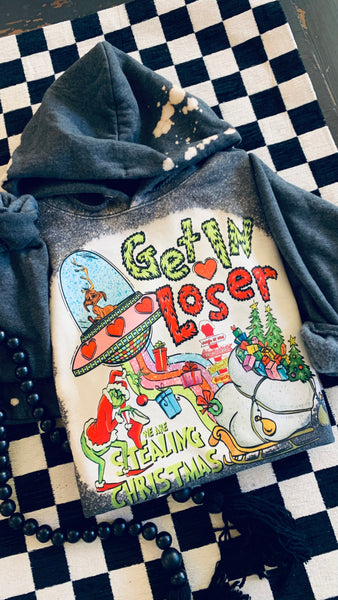 Get In Loser We're Stealing Christmas Hoodie