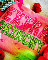 Extra Grinchy Faux Sequin Sweatshirt