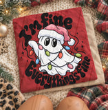 Christmas I'm Fine Everything Is Fine Tee