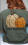 Faux Glitter Hey Pumpkin Tee