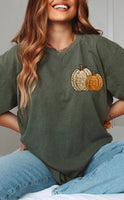 Faux Glitter Hey Pumpkin Tee
