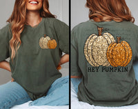 Faux Glitter Hey Pumpkin Tee
