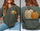 Faux Glitter Hey Pumpkin Tee