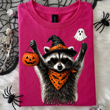 Halloween Racoon Tee