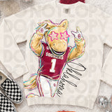 Delulu Rocking Football Mascots Tee/Sweatshirt