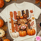 Fall Cow Tee