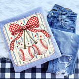 Baseball Cherries Tee