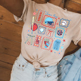 Baseball Game Day Collage Tee