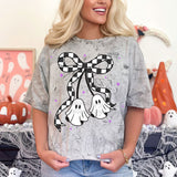 Checkered Bow Ghost Tee