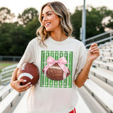 Faux Glitter Football Tee