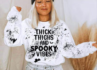 Thick Thighs & Spooky Vibes Sweatshirt