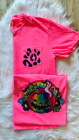 Neon Spooky Pocket Tee