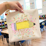 Pencil Paint Splatter Tee