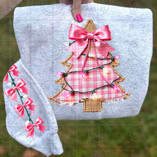 Pink Bow Tree Sweatshirt