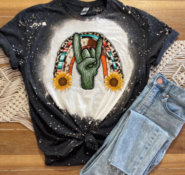Cactus Peace Sign Tee