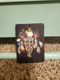 Leopard Floral Steer Head Felt Air Freshener {Choose Your Own Scent}