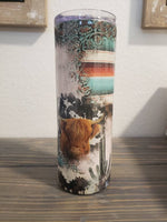 20oz Tumbler - Western Boho Buffalo