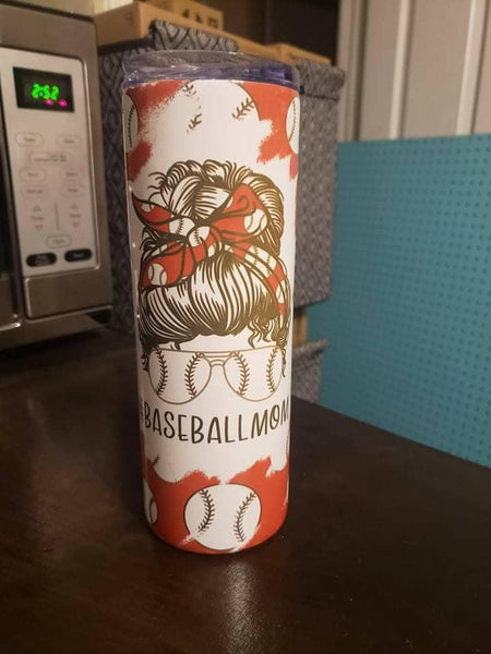 20oz Tumbler - Baseball Mom