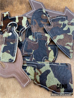 Cowhide/Leather Freshie - Camo