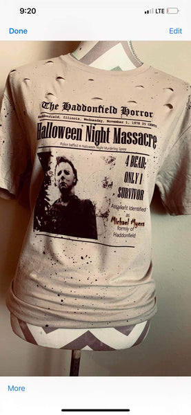 Massacre Distressed Tee