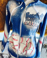 Baseball Mom Zip Hoodie