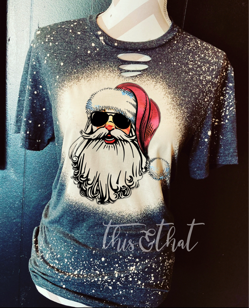 Santa Distressed Tee