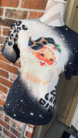 Santa Leopard Tee/Sweatshirt
