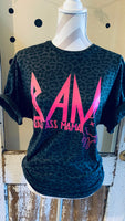 BAM - BadA** Mama Leopard Tee