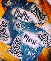 Mama/Mini Leopard Shoulder Tee